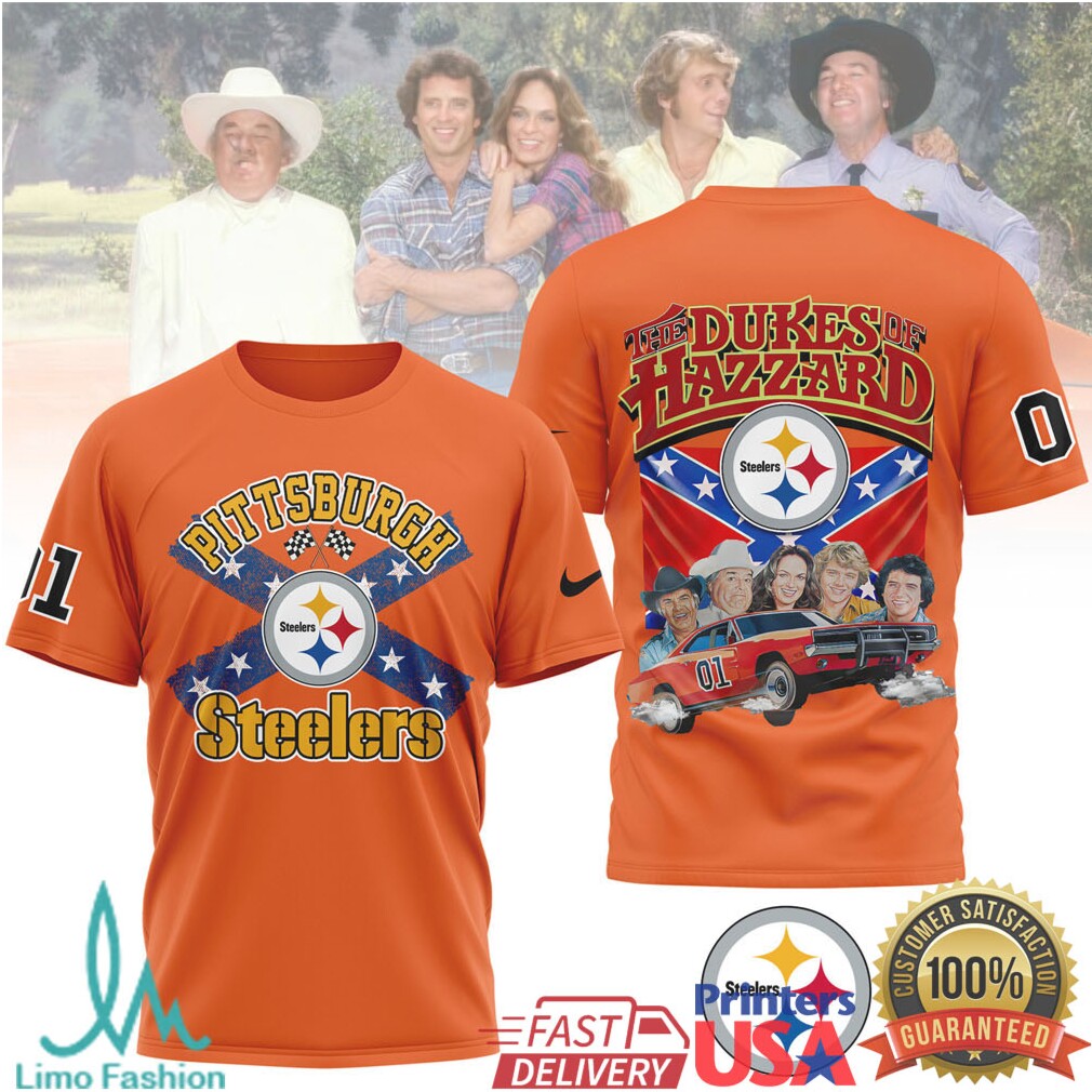 Pittsburgh ST Shirtlers The Dukes of Hazzard General Lee 01 Mashup T Shirt - Limotees LLC