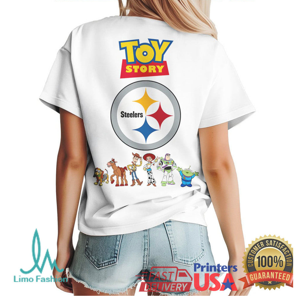 Pittsburgh ST Shirtlers Toy Story Squad Custom NFL Women's Shirt - Limotees LLC