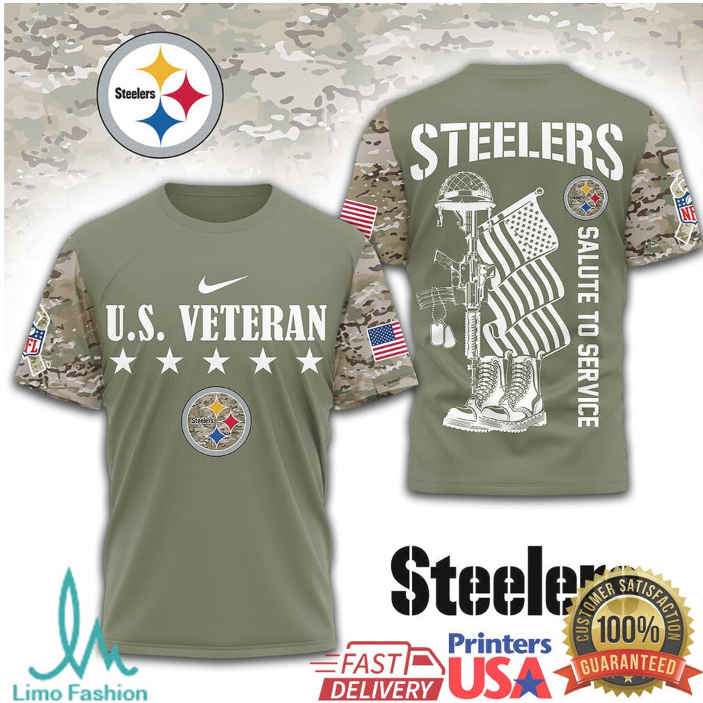 Pittsburgh ST Shirtlers U.S. Veteran Salute To Service Performance T Shirt - Limotees LLC