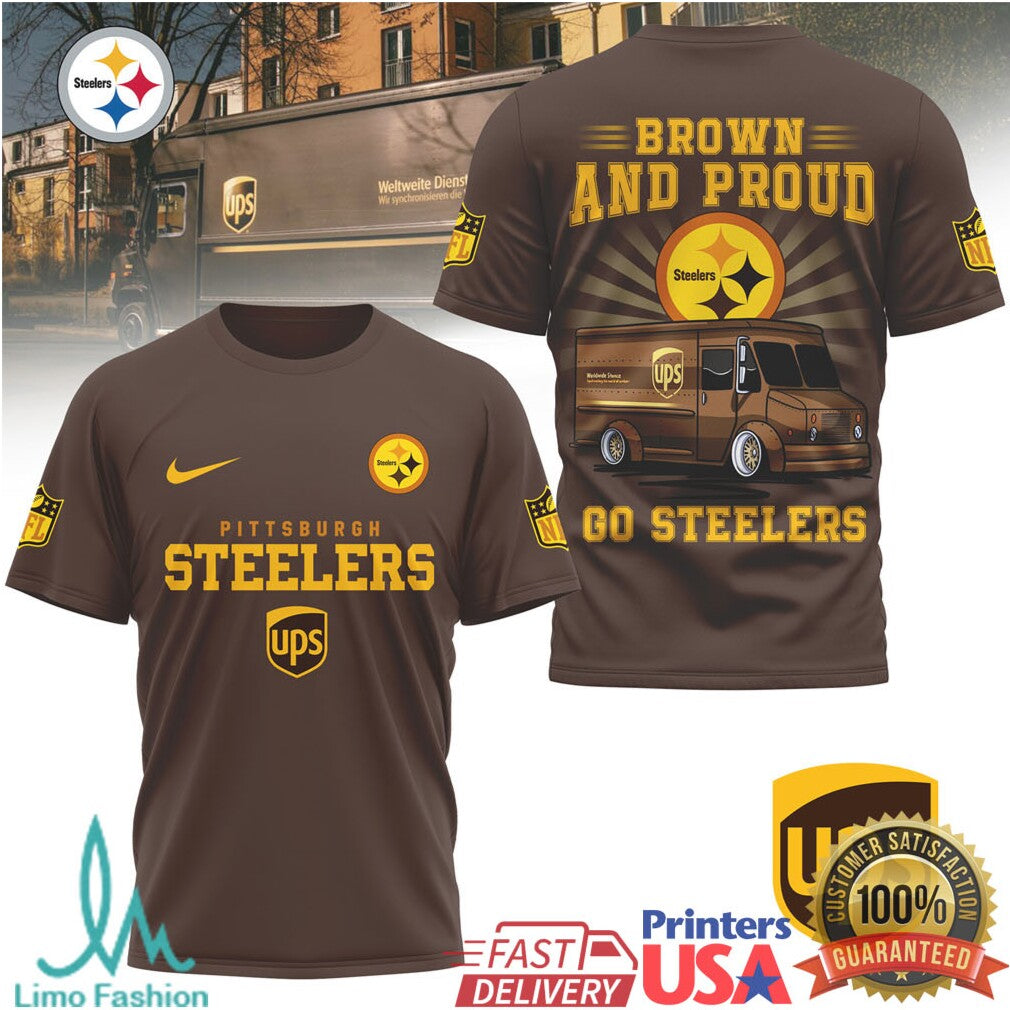 Pittsburgh ST Shirtlers UPS Brown and Proud ST Shirtl City T Shirt - Limotees LLC