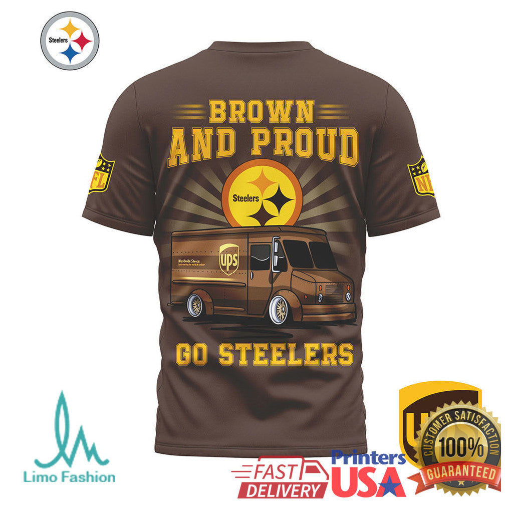 Pittsburgh ST Shirtlers UPS Brown and Proud ST Shirtl City T Shirt - Limotees LLC