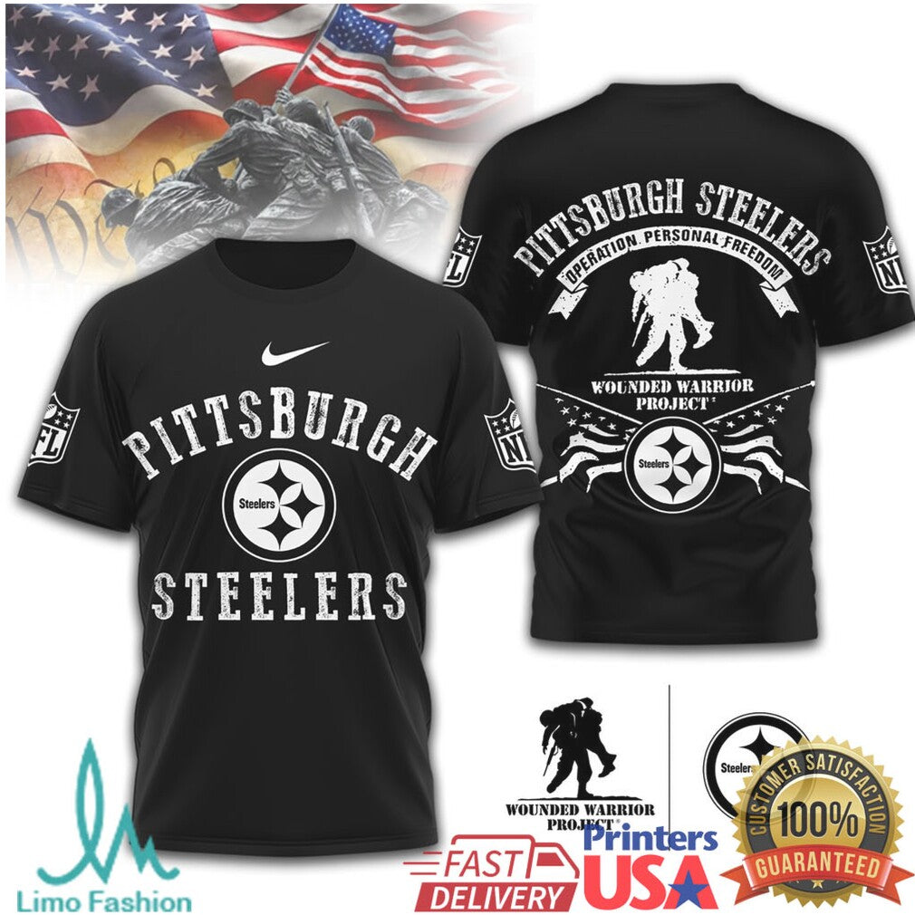 Pittsburgh ST Shirtlers Wounded Warrior Project Operation Freedom T Shirt - Limotees LLC