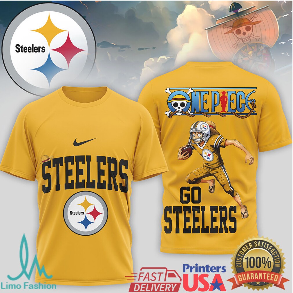 Pittsburgh ST Shirtlers x One Piece Anime Football Graphic T Shirt - Limotees LLC
