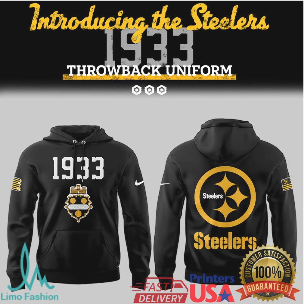 Pittsburgh Steelers 1933 Retro Throwback Uniform Logo Heritage Shirt - Limotees LLC