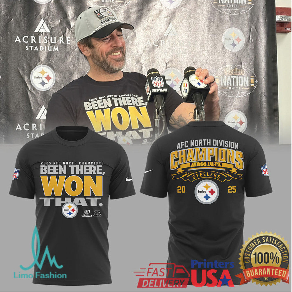 Pittsburgh Steelers 2025 AFC North Champions “Been There, Won That” Apparel - Limotees LLC