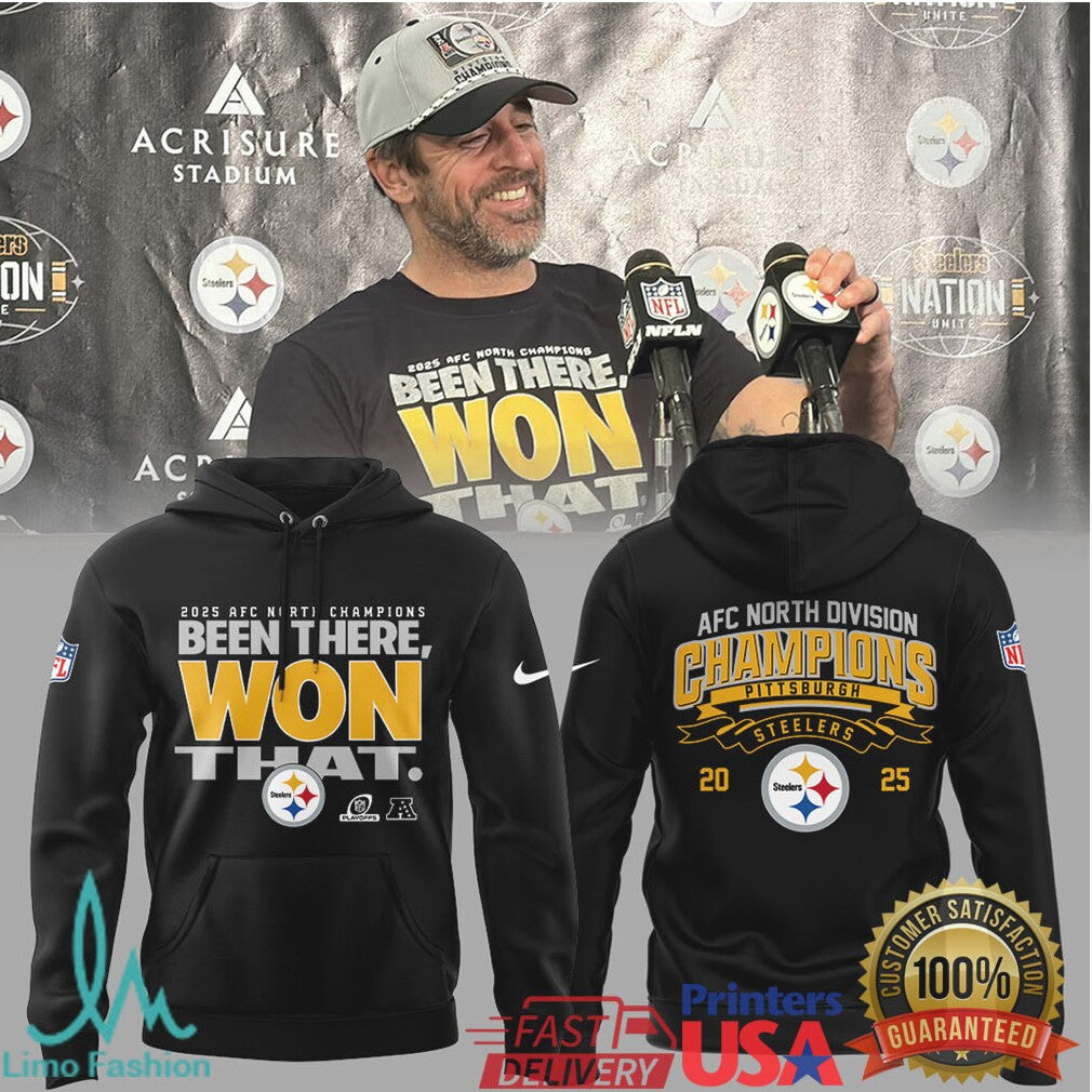 Pittsburgh Steelers 2025 AFC North Champions “Been There, Won That” Apparel - Limotees LLC