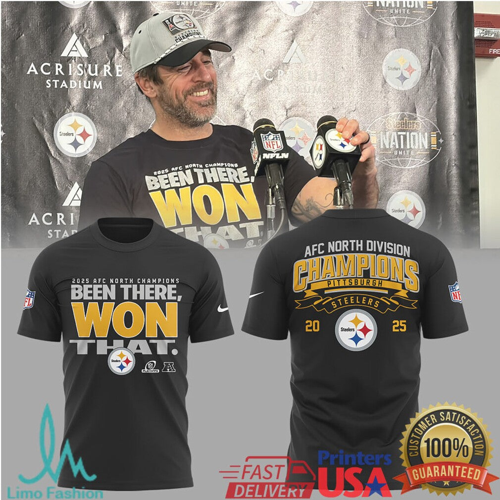 Pittsburgh Steelers 2025 AFC North Champions “Been There, Won That” Apparel - Limotees LLC