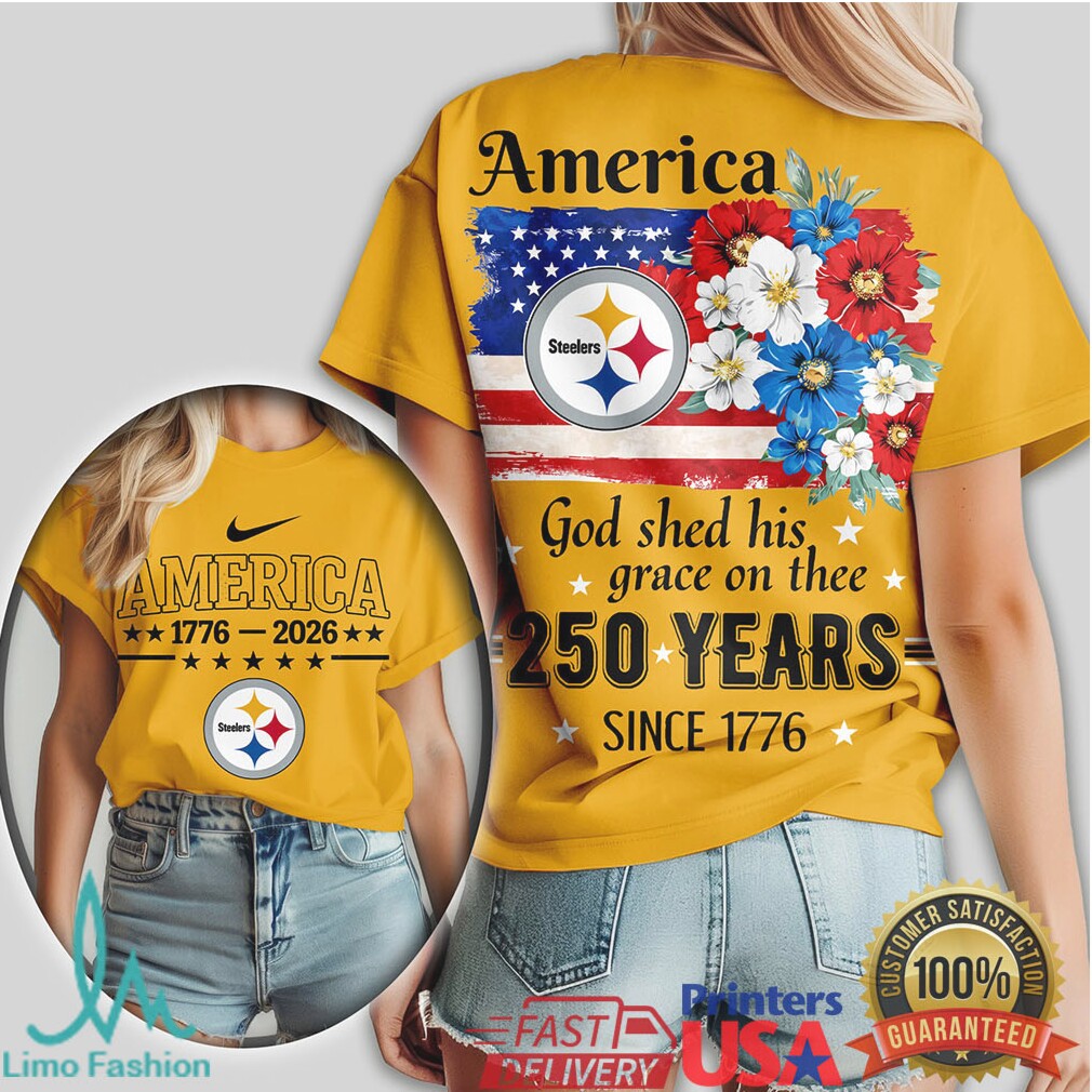 Pittsburgh Steelers America 250 Years Since 1776 Patriot T Shirt - Limotees LLC
