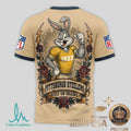 Pittsburgh Steelers Bugs Bunny Football Graphic Jersey T Shirt - Limotees LLC