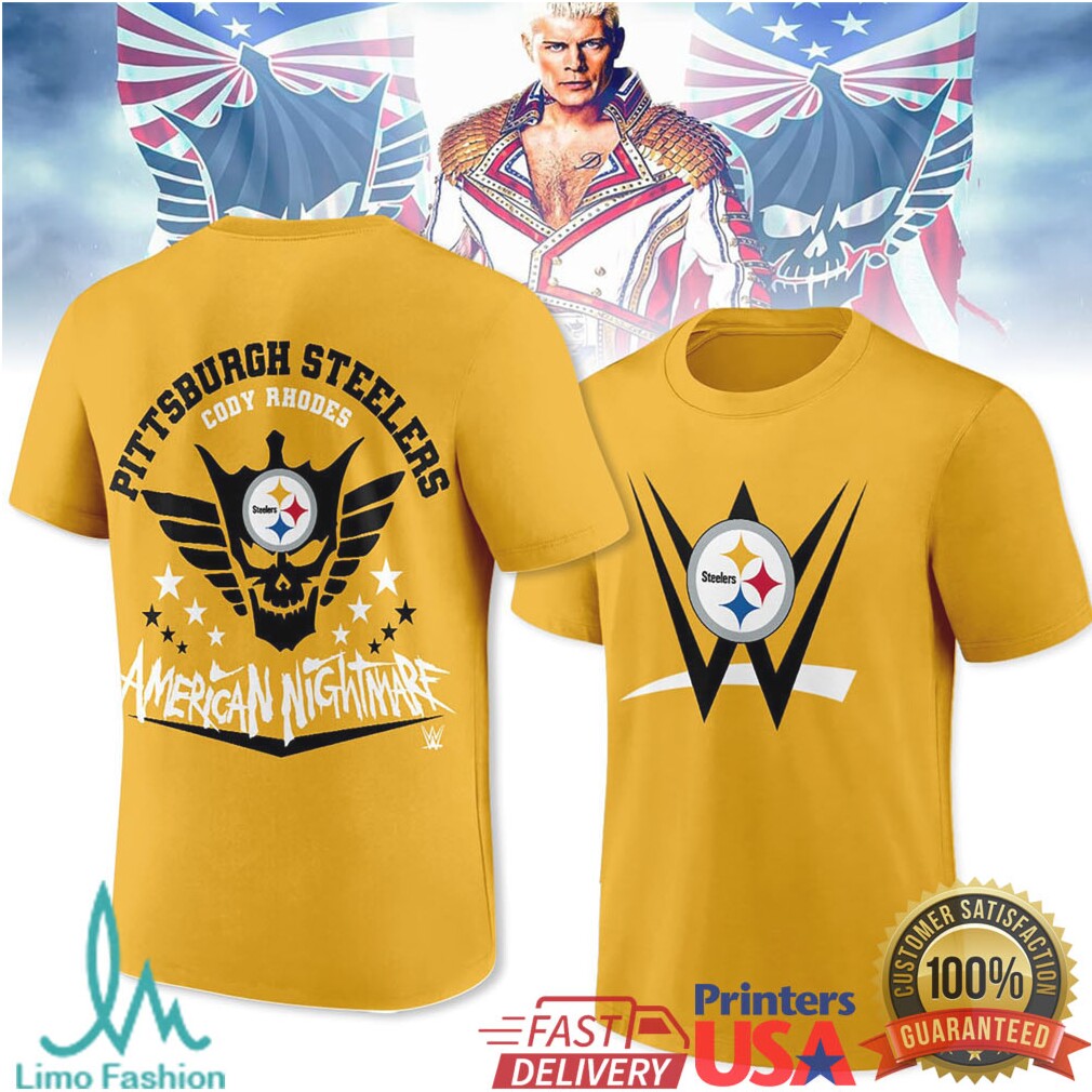 Pittsburgh Steelers Cody Rhodes American Nightmare T Shirt - Limotees LLC