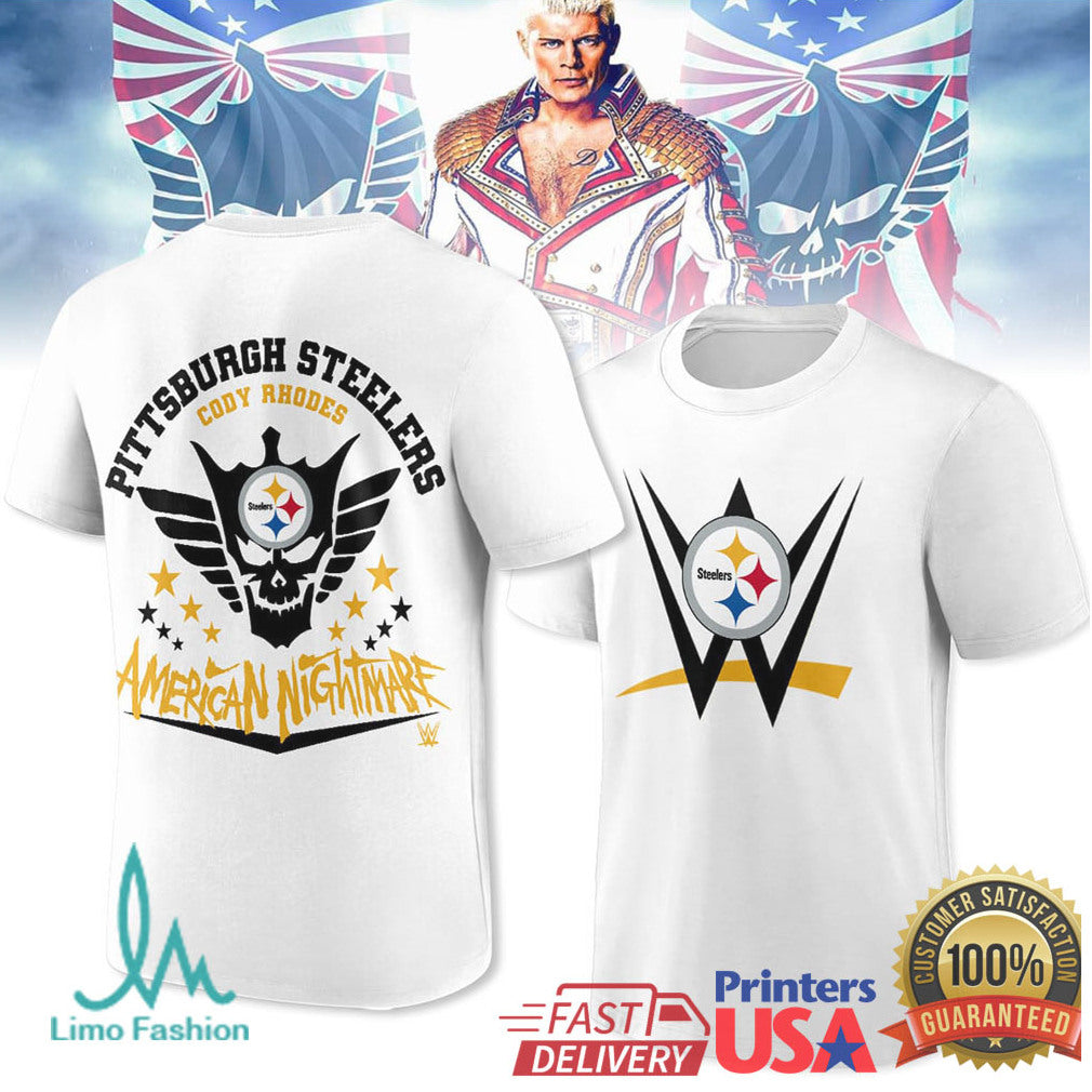 Pittsburgh Steelers Cody Rhodes American Nightmare T Shirt - Limotees LLC