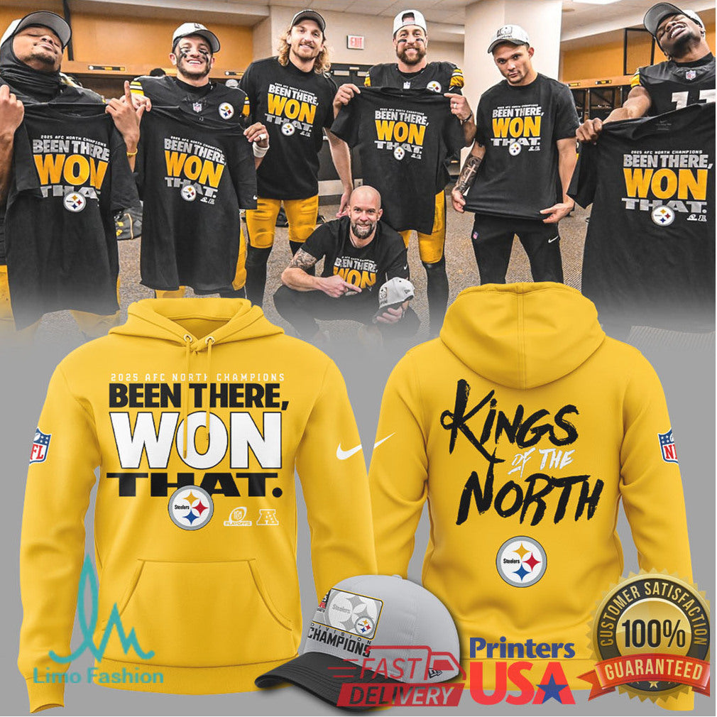 Pittsburgh Steelers Kings of the North AFC North Champions Apparel - Limotees LLC