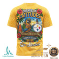 Pittsburgh Steelers Margaritaville Parrot Tropical Summer Session T Shirt - Limotees LLC