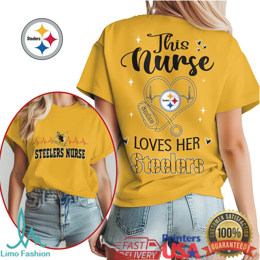 Pittsburgh Steelers Nurse This Nurse Loves Her Steelers Shirt - Limotees LLC
