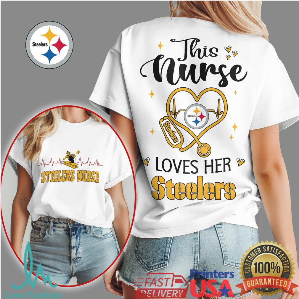 Pittsburgh Steelers Nurse This Nurse Loves Her Steelers Shirt - Limotees LLC