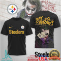 Pittsburgh Steelers Official NFL Joker Why So Serious 3D Shirt - Limotees LLC