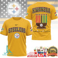 Pittsburgh Steelers Official NFL Kwanzaa Pride 3D Shirt - Limotees LLC