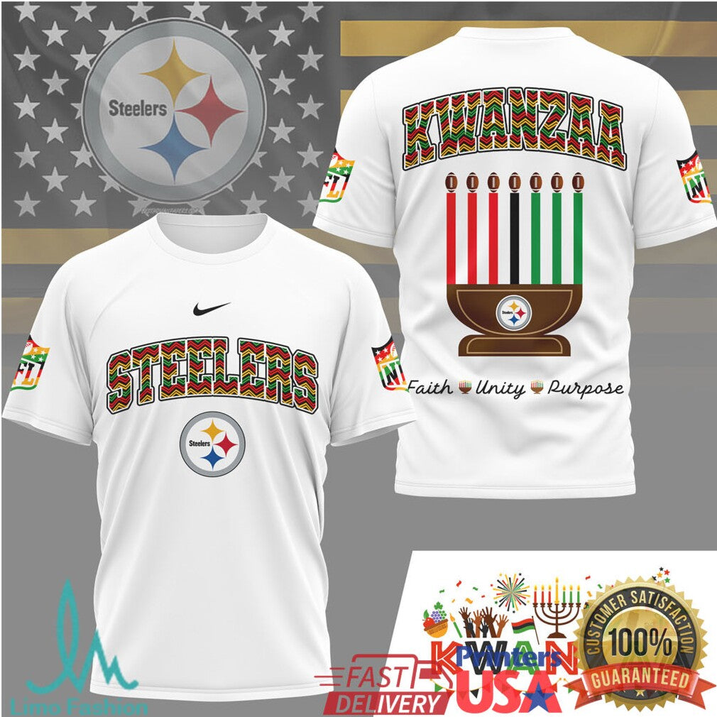 Pittsburgh Steelers Official NFL Kwanzaa Pride 3D Shirt - Limotees LLC