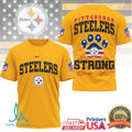 Pittsburgh Steelers Official NFL Save The Animals Fan 3D Shirt - Limotees LLC