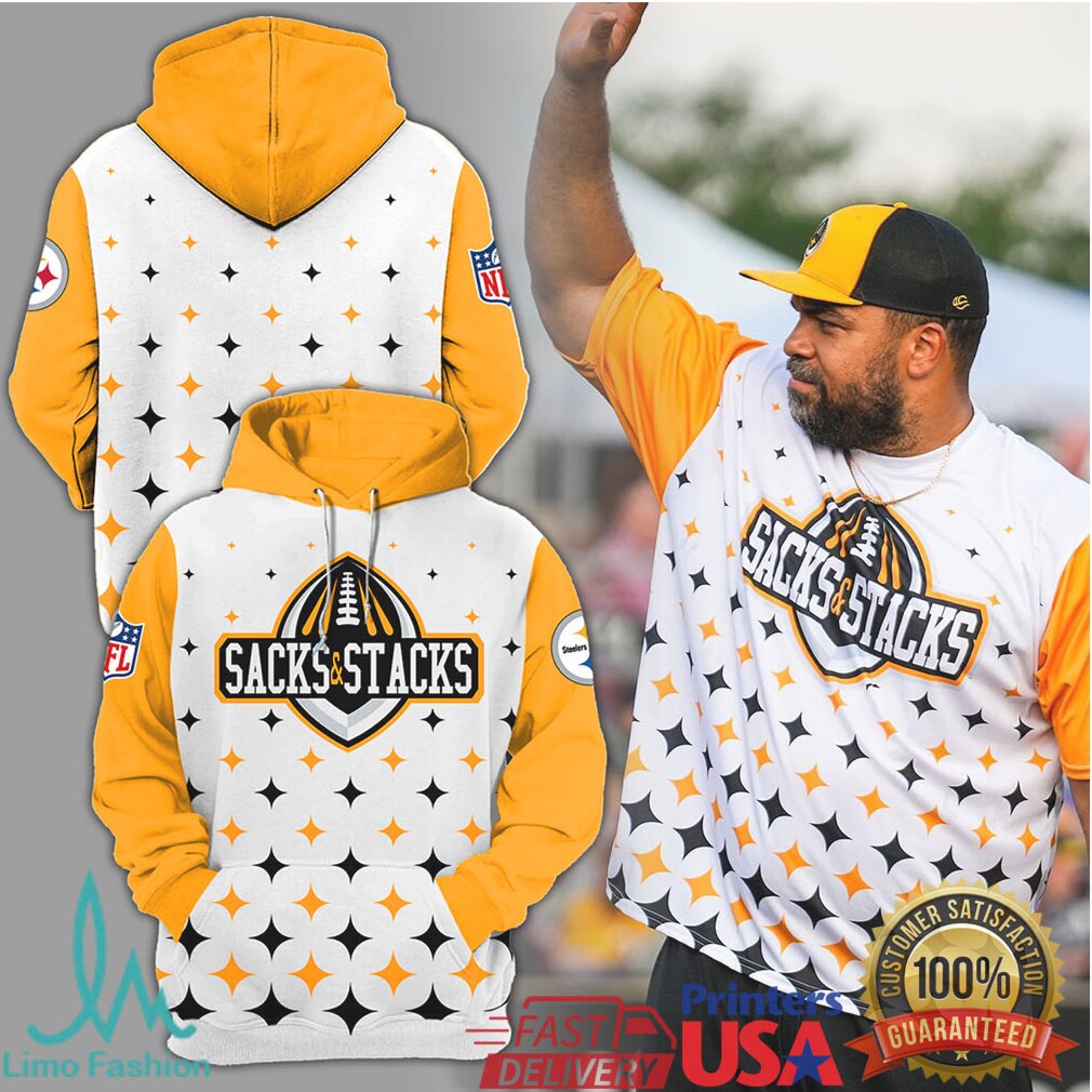 Pittsburgh Steelers Sacks & Stacks All Over Print Shirt & Hoodie - Limotees LLC