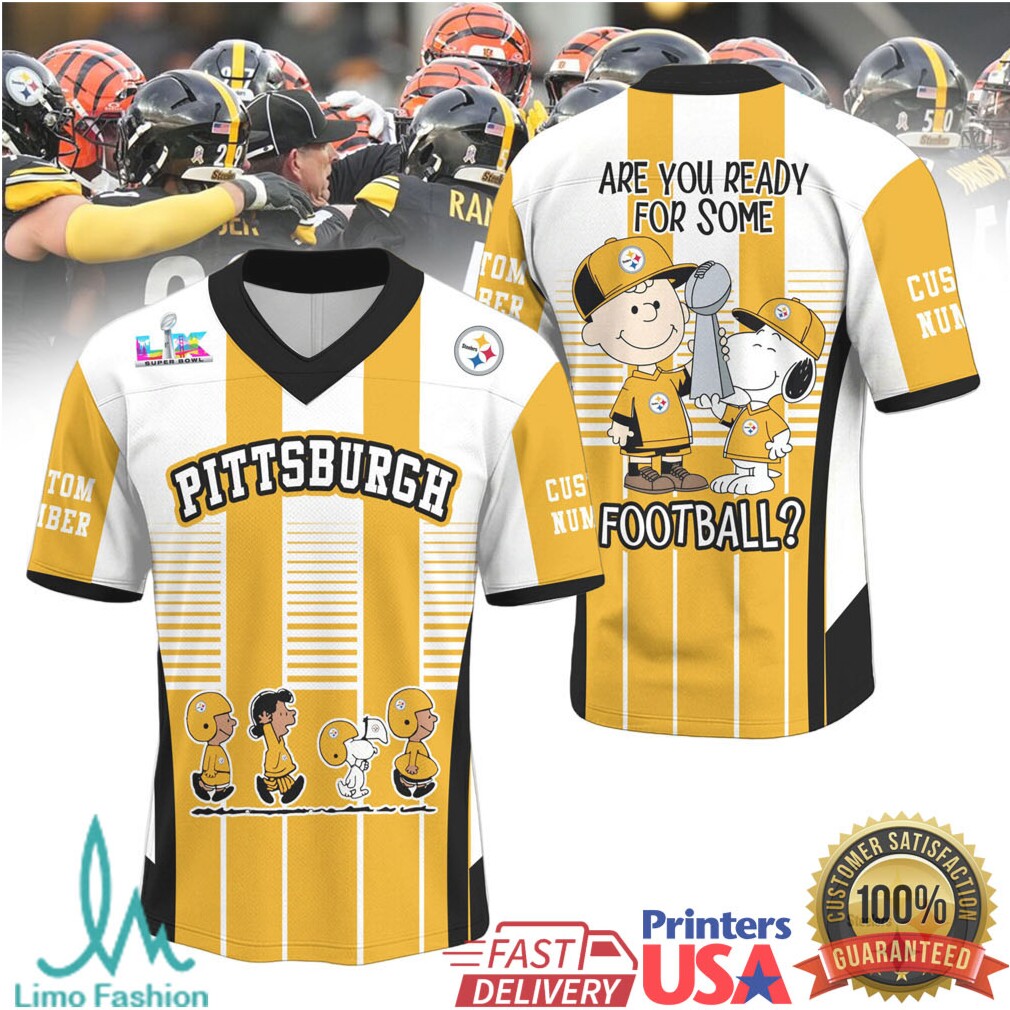 Pittsburgh Steelers Snoopy Charlie Brown Nfl Football Jersey Shirt