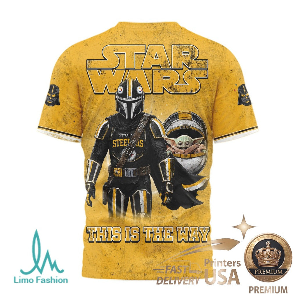 Pittsburgh Steelers Star Wars The Mandalorian This Is The Way T Shirt - Limotees LLC