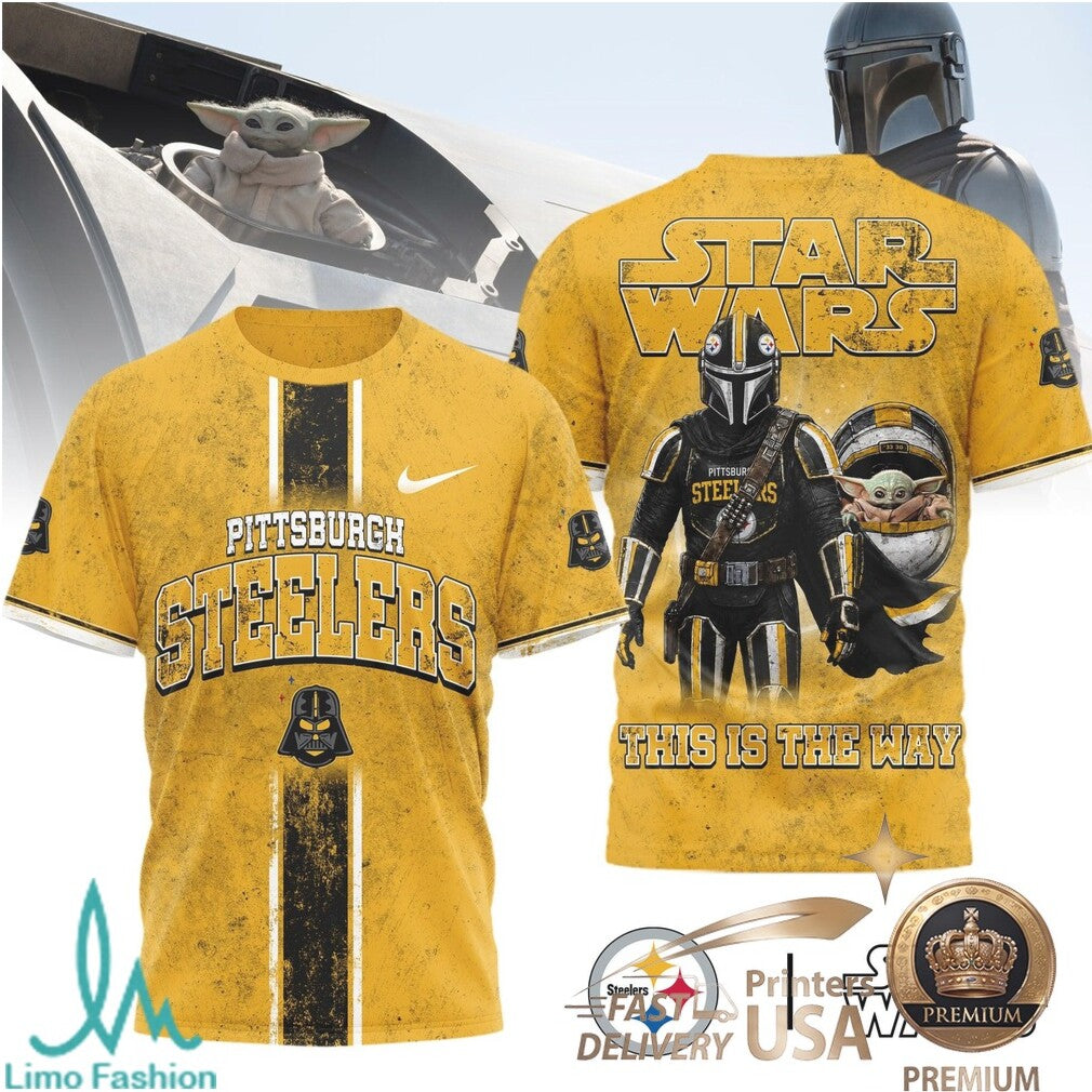 Pittsburgh Steelers Star Wars The Mandalorian This Is The Way T Shirt - Limotees LLC