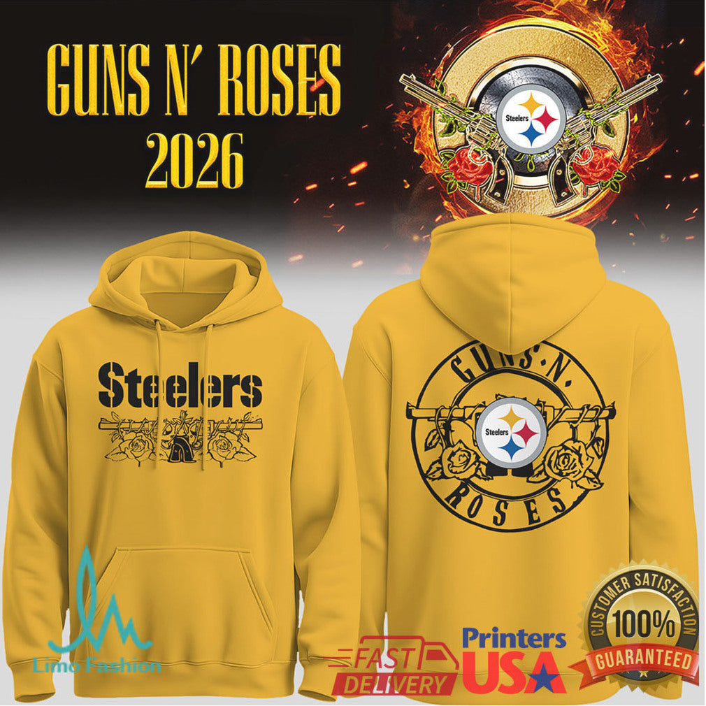 Pittsburgh Steelers x Guns N' Roses 2026 Tour Mashup Apparel - Limotees LLC