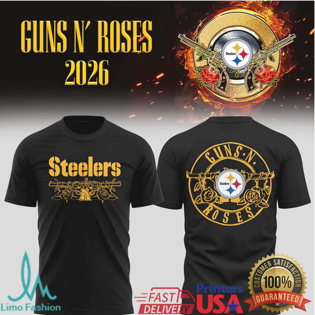 Pittsburgh Steelers x Guns N' Roses 2026 Tour Mashup Apparel - Limotees LLC