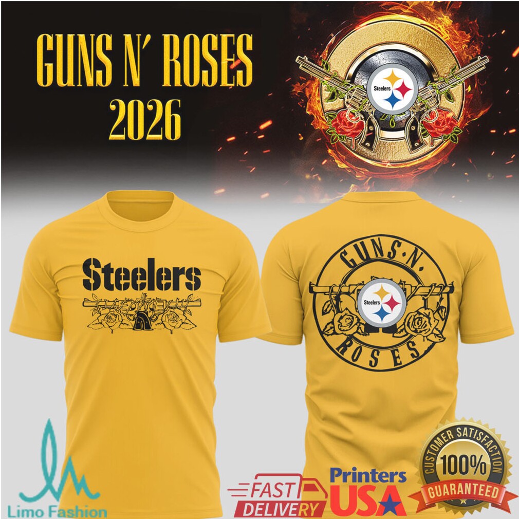Pittsburgh Steelers x Guns N' Roses 2026 Tour Mashup Apparel - Limotees LLC