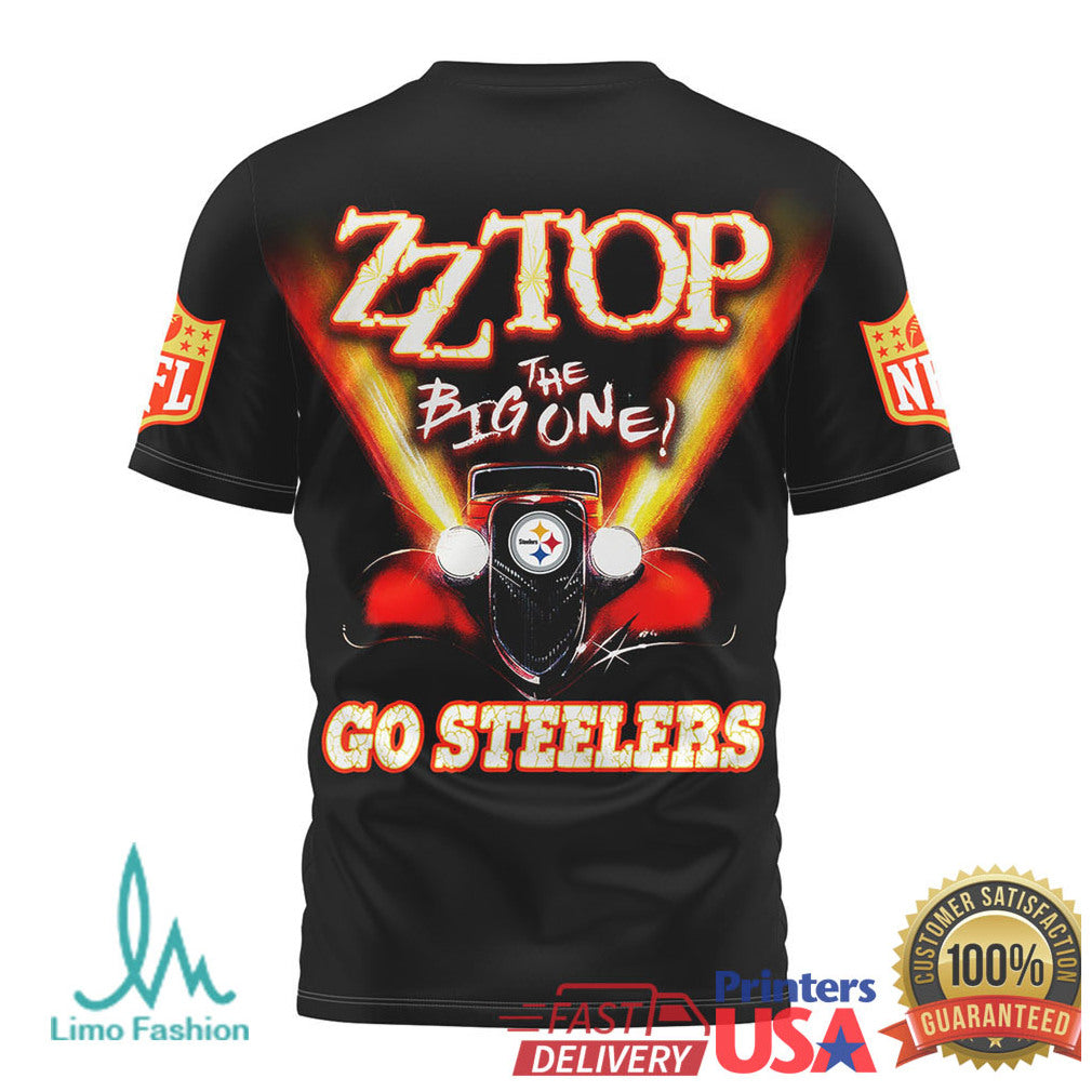 Pittsburgh SteelersOfficial NFL ZZ Top Fan 3D Shirt - Limotees LLC