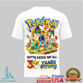 Pokemon 30 Years Strong 1996 2026 Pikachu Anniversary Graphic T Shirt - Limotees LLC