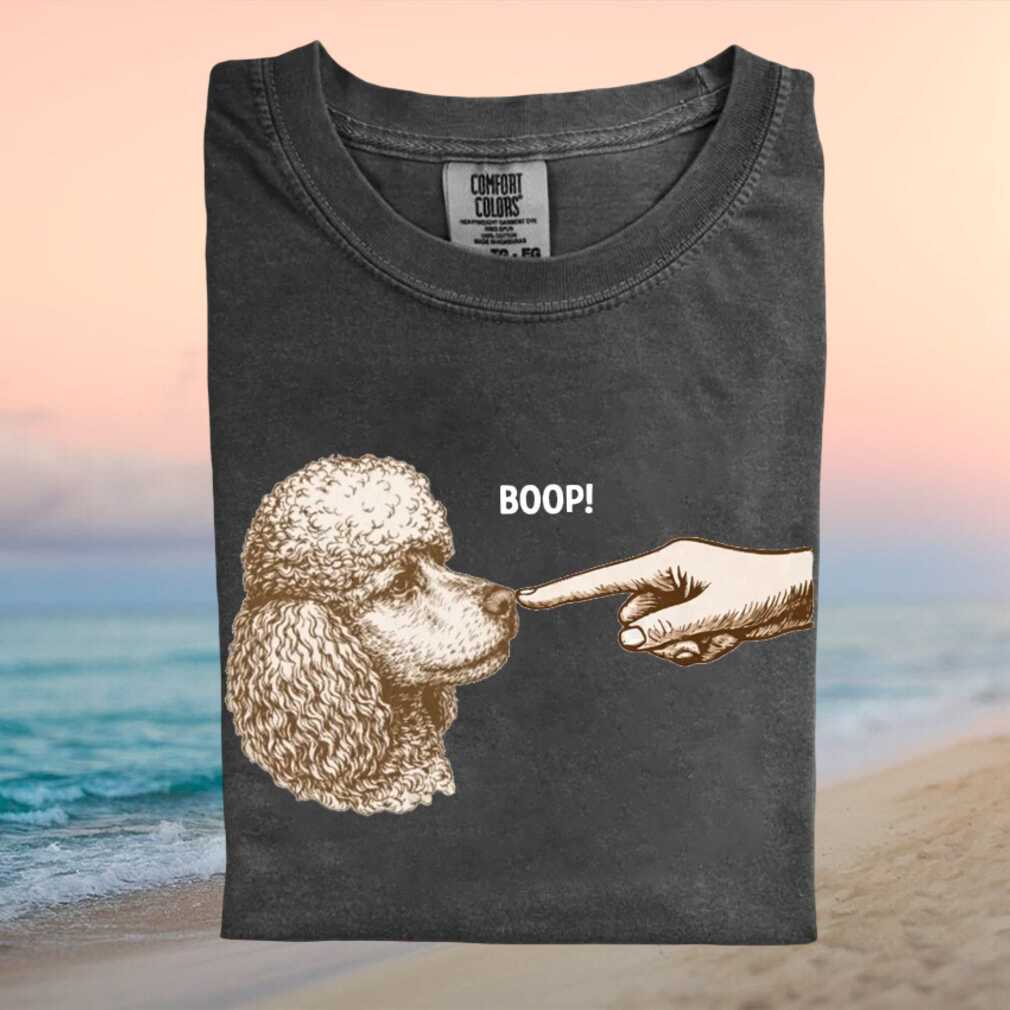 Poodle Dog Boop Vintage Illustration Hand Interaction T Shirt - Limotees LLC