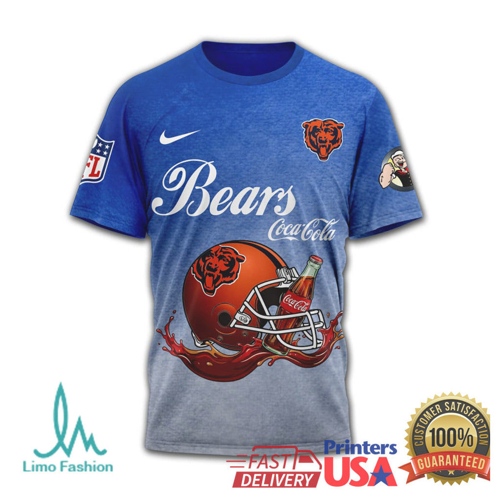 Popeye x Coca Cola Denver Broncos NFL “Drink Strong” Graphic T Shirt - Limotees LLC