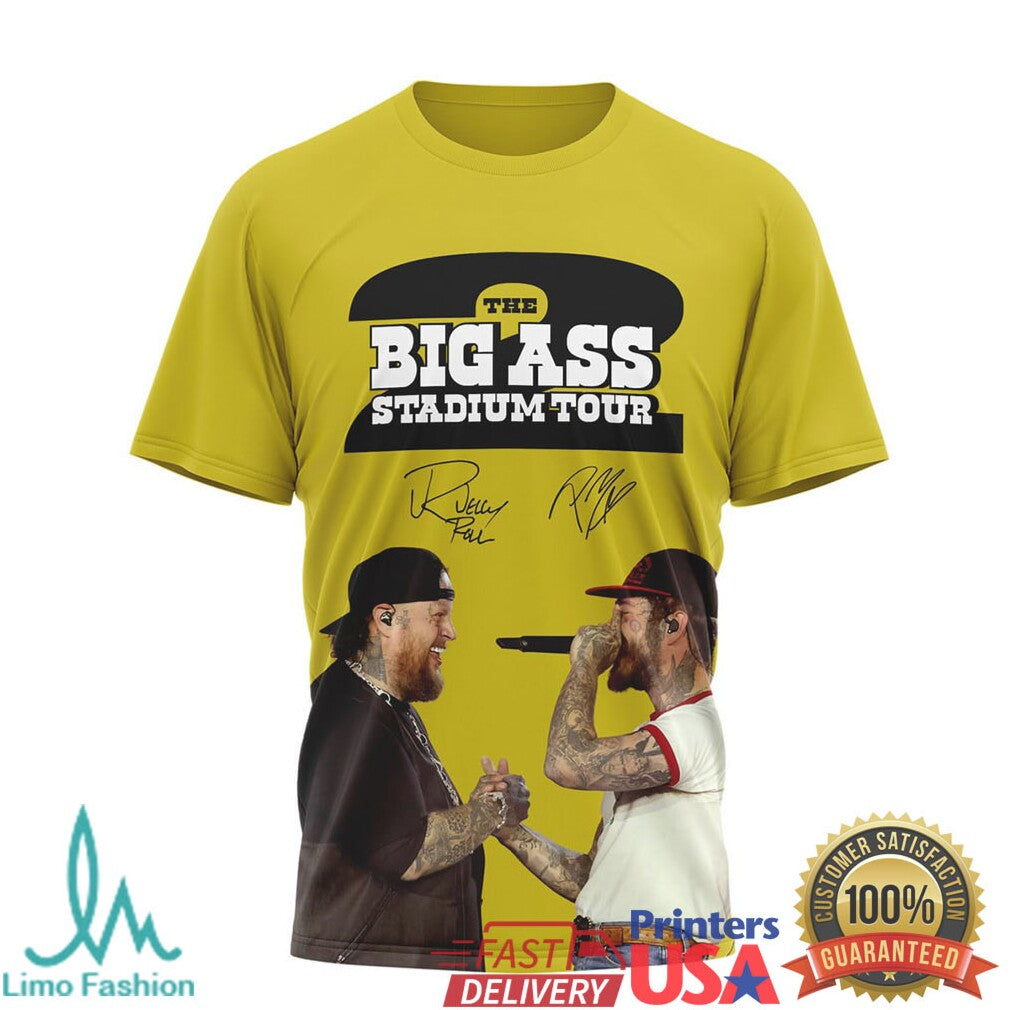 Post Malone x Jelly Roll The Big Ass Stadium Tour 2025 Merchandise - Limotees LLC