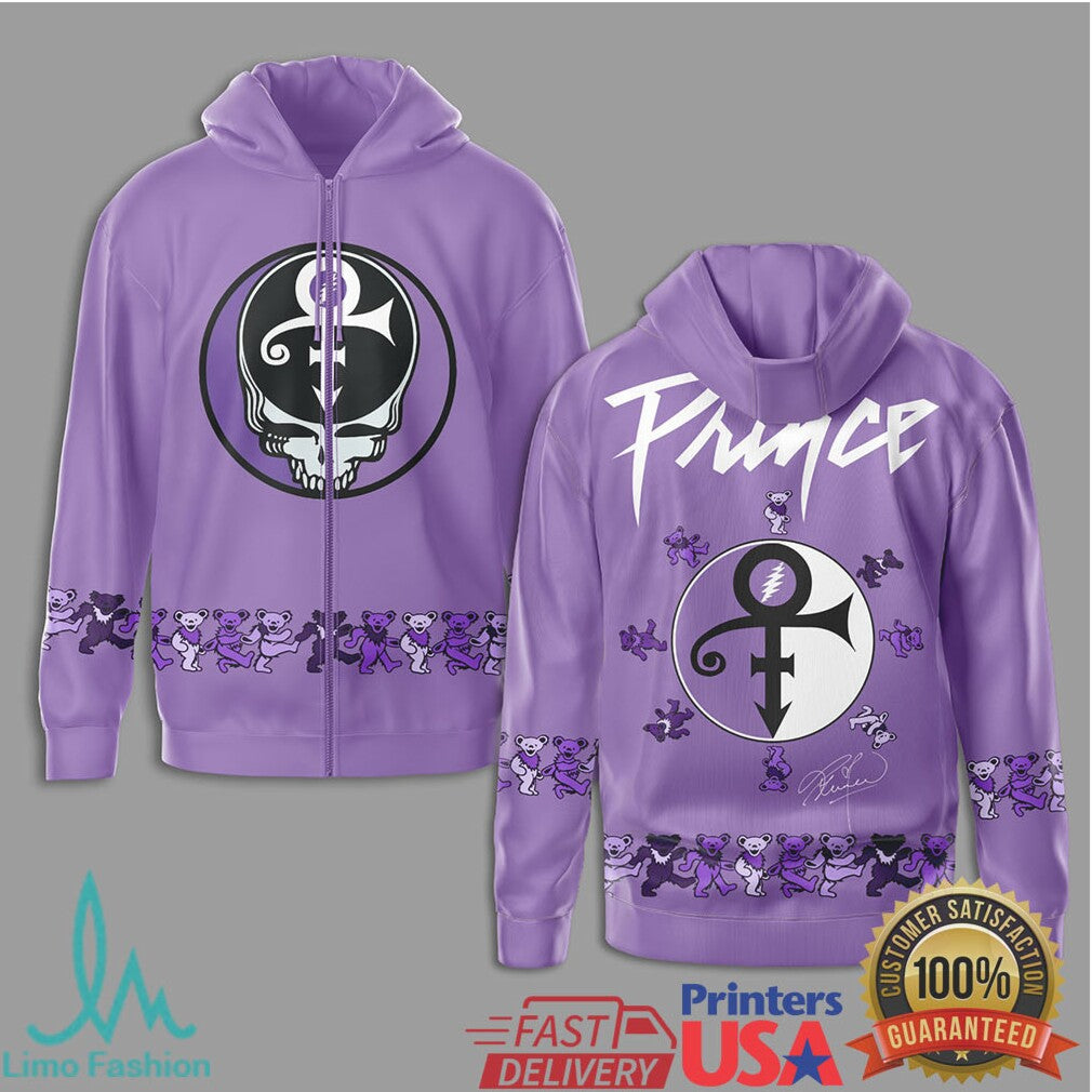Prince Purple Rain Dancing Bears Mashup Purple t shirt - Limotees LLC