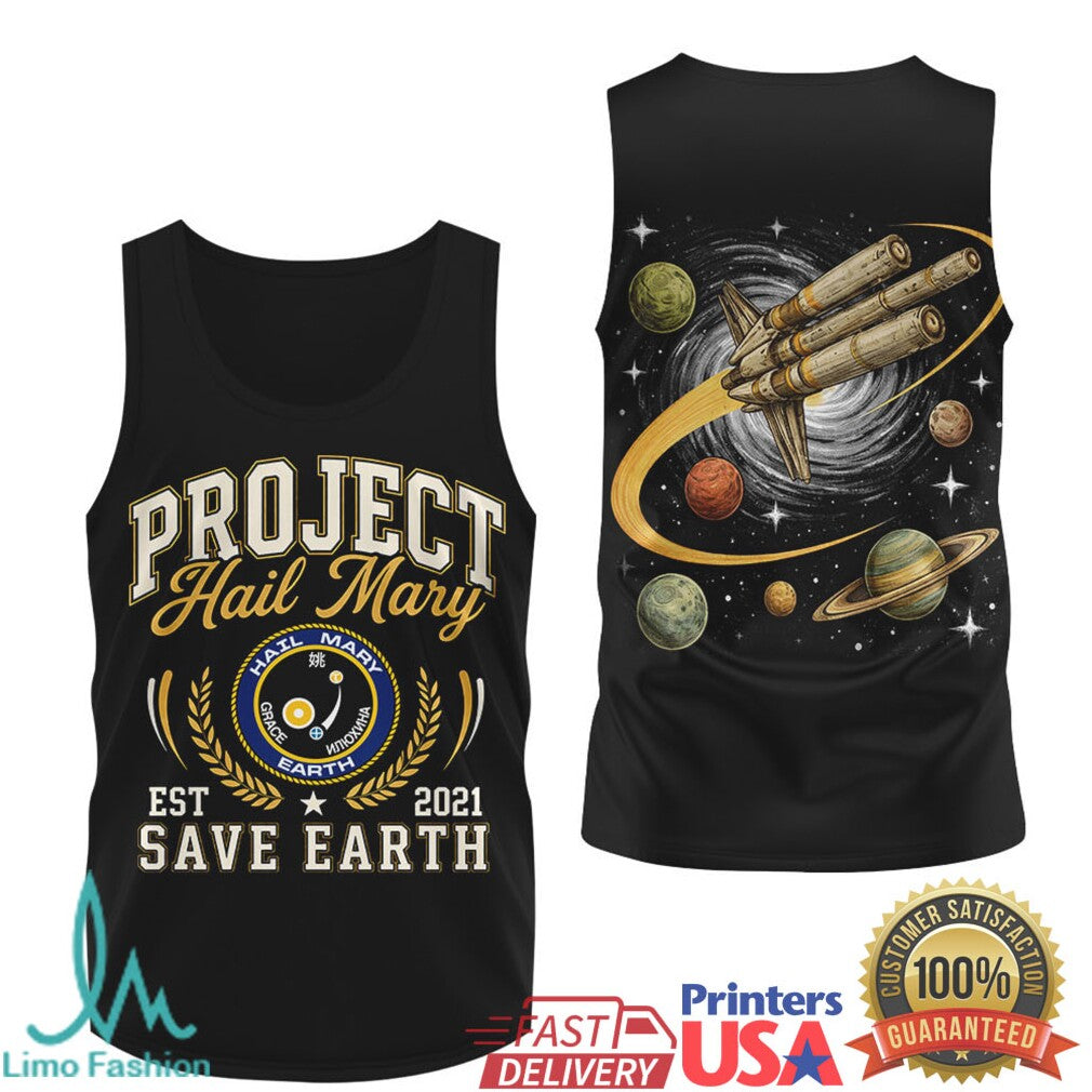Project Hail Mary Save Earth Space Mission 2021 Graphic T Shirt - Limotees LLC