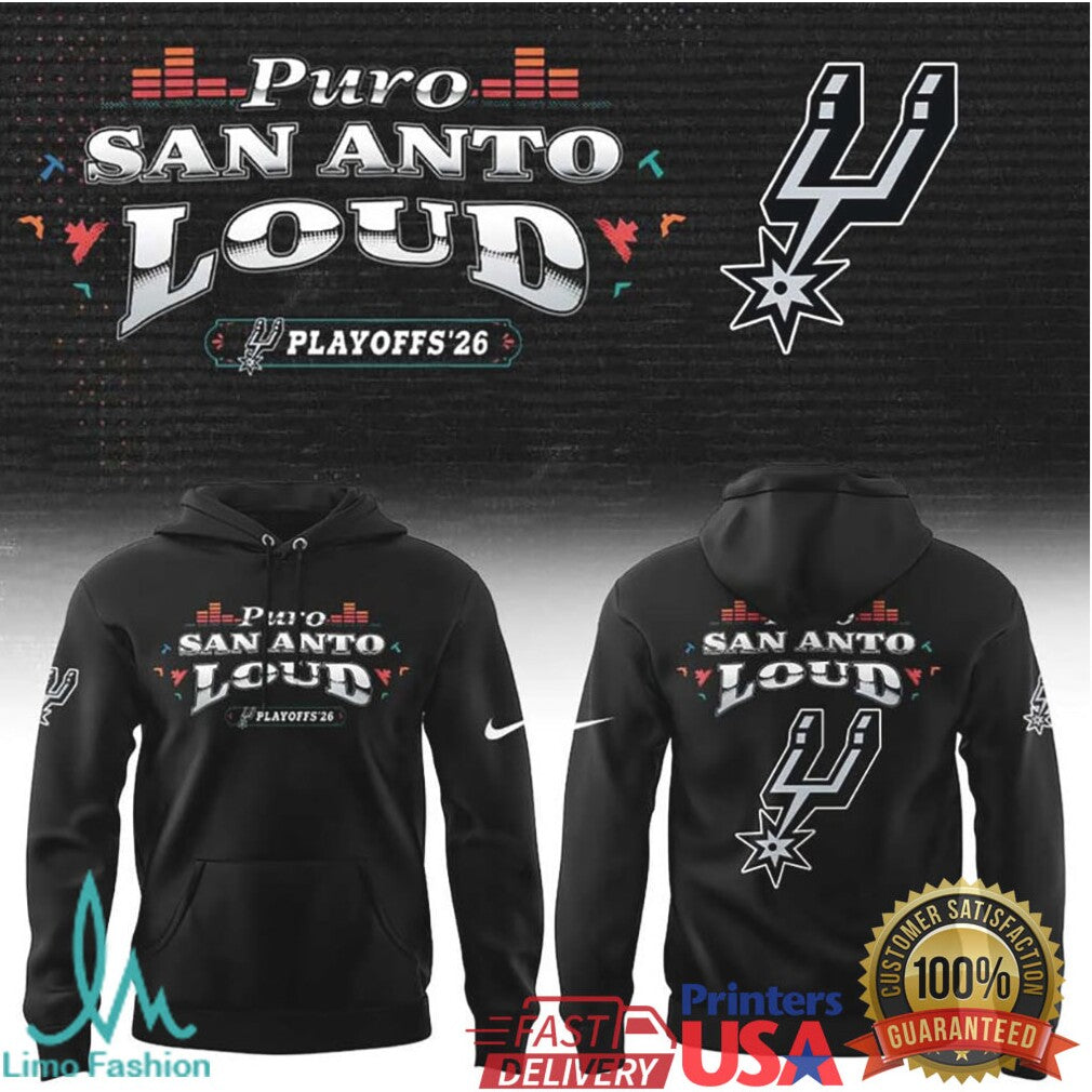 Puro San Anto Loud Spurs 2026 Playoffs Graphic T Shirt - Limotees LLC