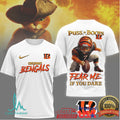 Puss in Boots Cincinnati Bengals “Fear Me If You Dare” NFL T Shirt - Limotees LLC