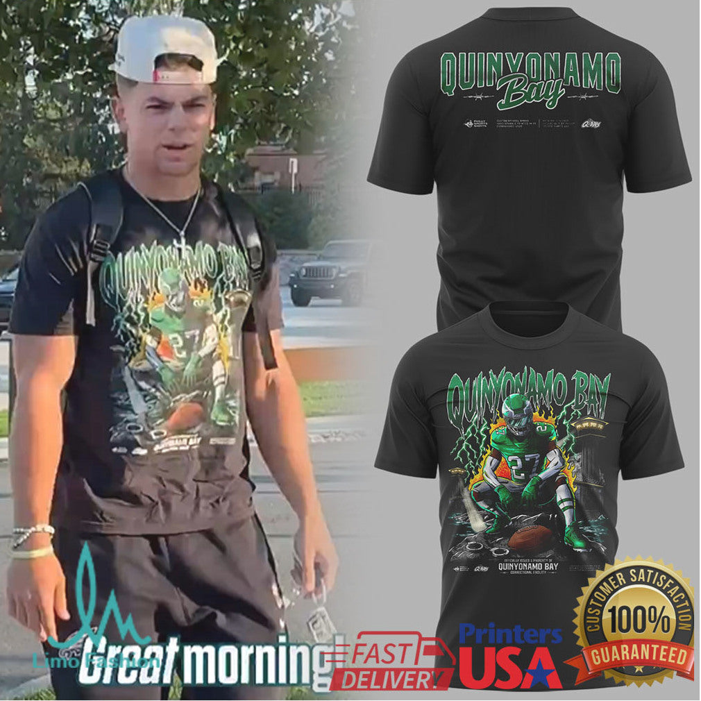 Quinyon Mitchell “Quinyonamo Bay” Philadelphia Eagles Graphic Tee - Limotees LLC