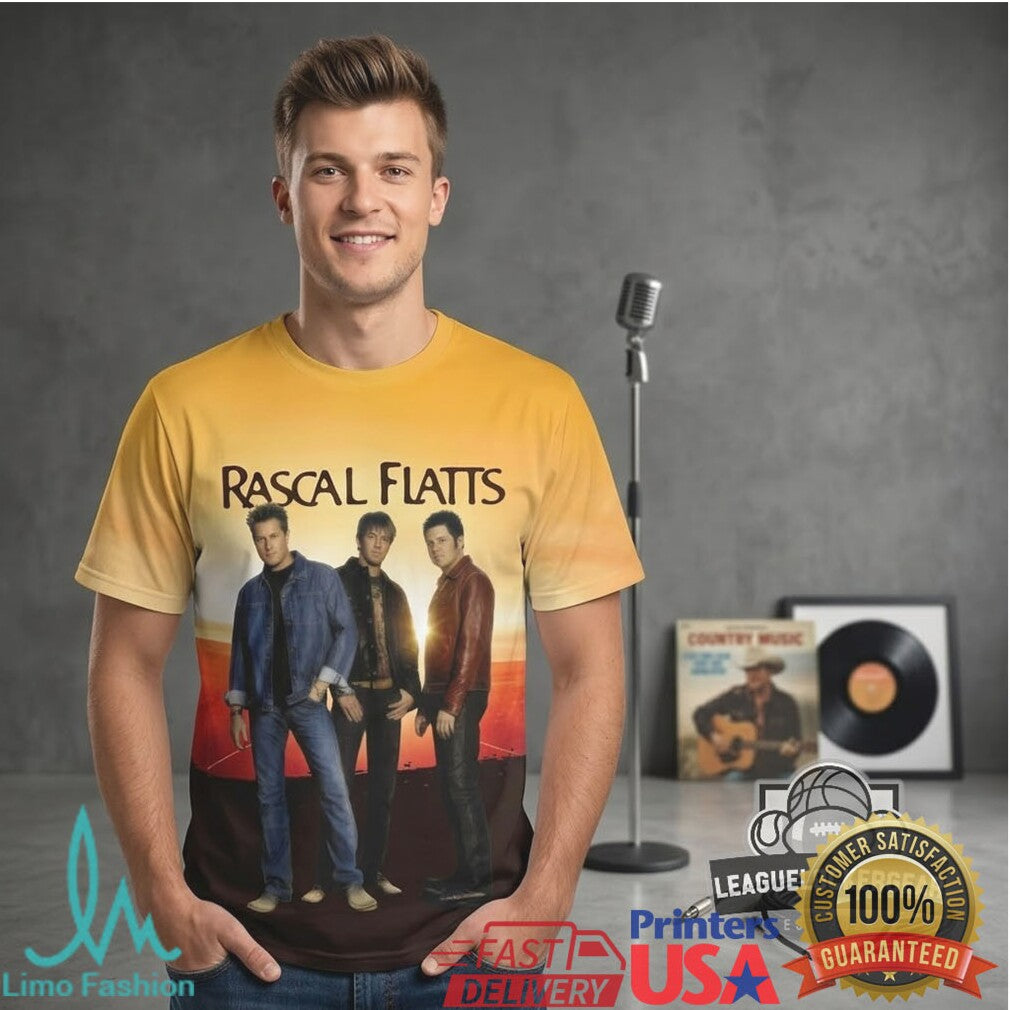 Rascal Flatts “Life Is A Highway” Tour 2026 Sunset Graphic T Shirt - Limotees LLC