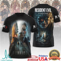 Resident Evil 9 Requiem Video Game Leon Kennedy Ashley Graham Horror Fans T Shirt - Limotees LLC