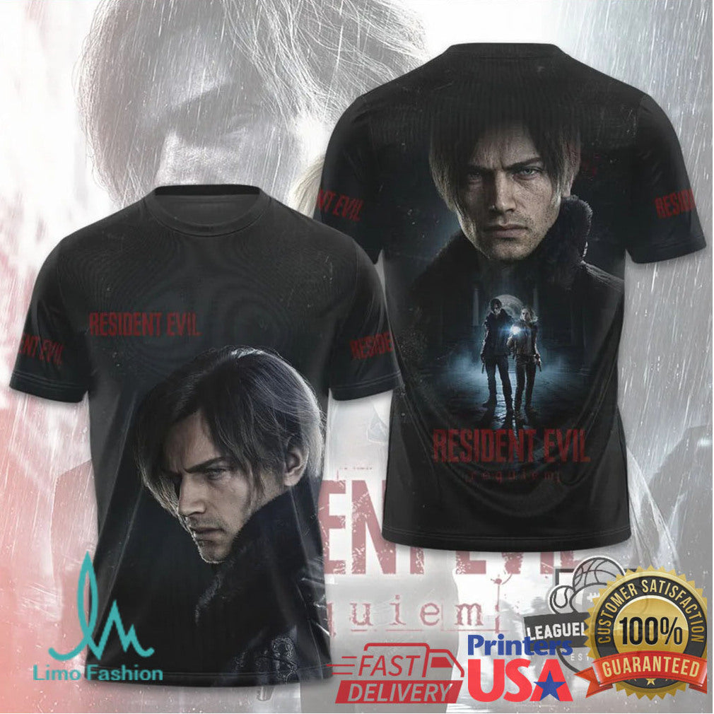 Resident Evil Leon S. Kennedy Requiem Graphic All Over Print T Shirt