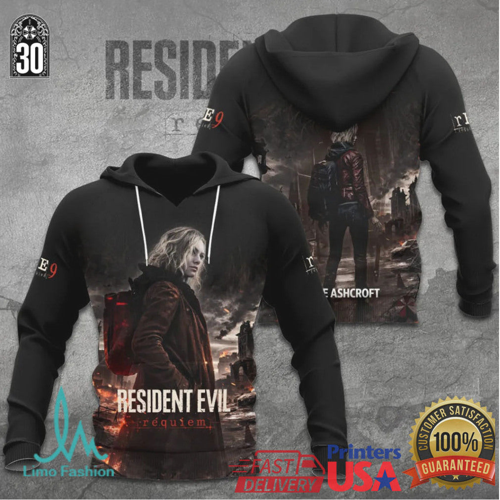 Resident Evil Requiem Grace Ashcroft Character Concept T Shirt - Limotees LLC
