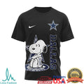 Retro Snoopy Dallas Cowboys NFL Fan T Shirt Yes I'm Old Sports Graphic T Shirt - Limotees LLC