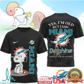 Retro Snoopy Miami Dolphins NFL T Shirt Thank You For The Memories Fan T Shirt - Limotees LLC