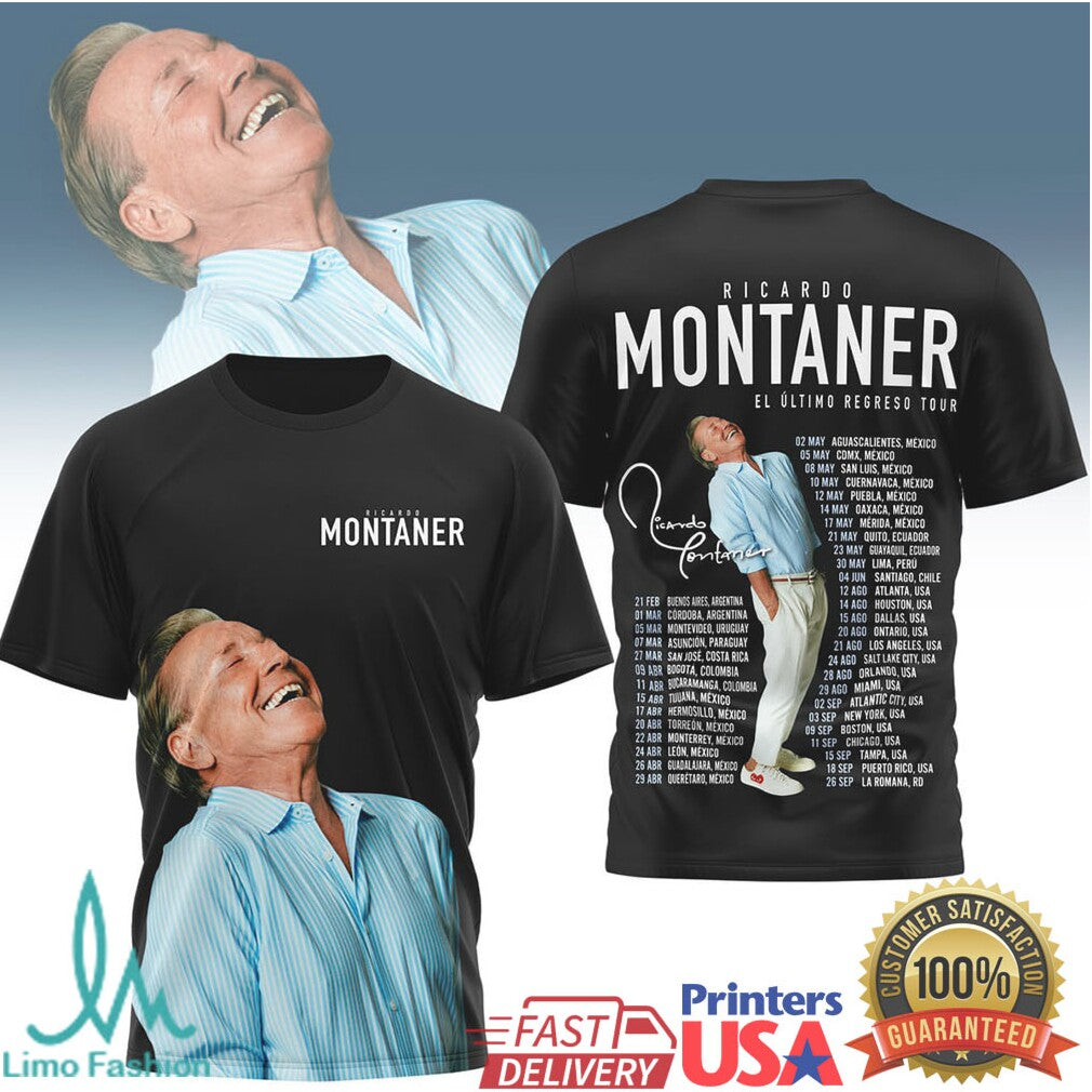 Ricardo Montaner El Ultimo Regreso Tour 2026 T Shirt - Limotees LLC