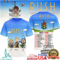 Rush Band Fifty Something 2027 World Tour Peanuts Style T Shirt - Limotees LLC