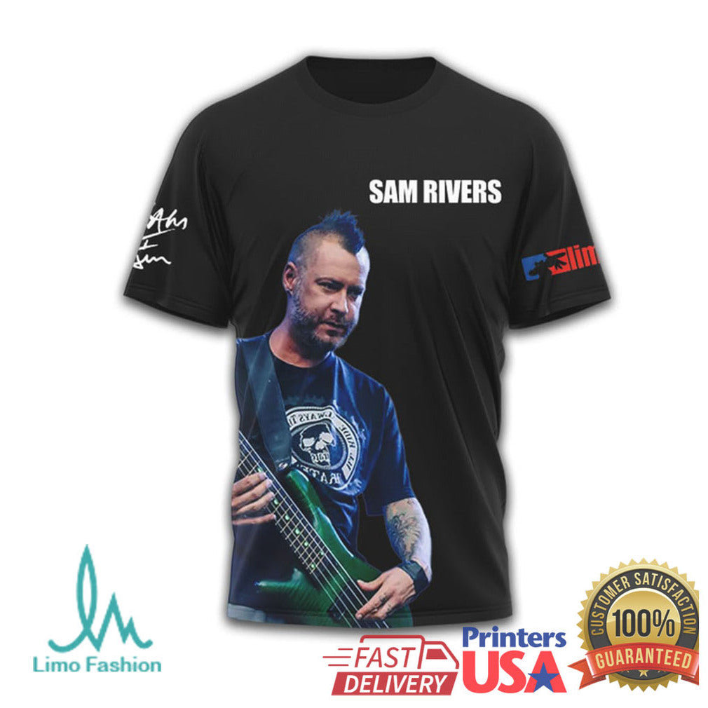 Sam Rivers Limp Bizkit Memorial Tribute 1977 2025 T Shirt - Limotees LLC