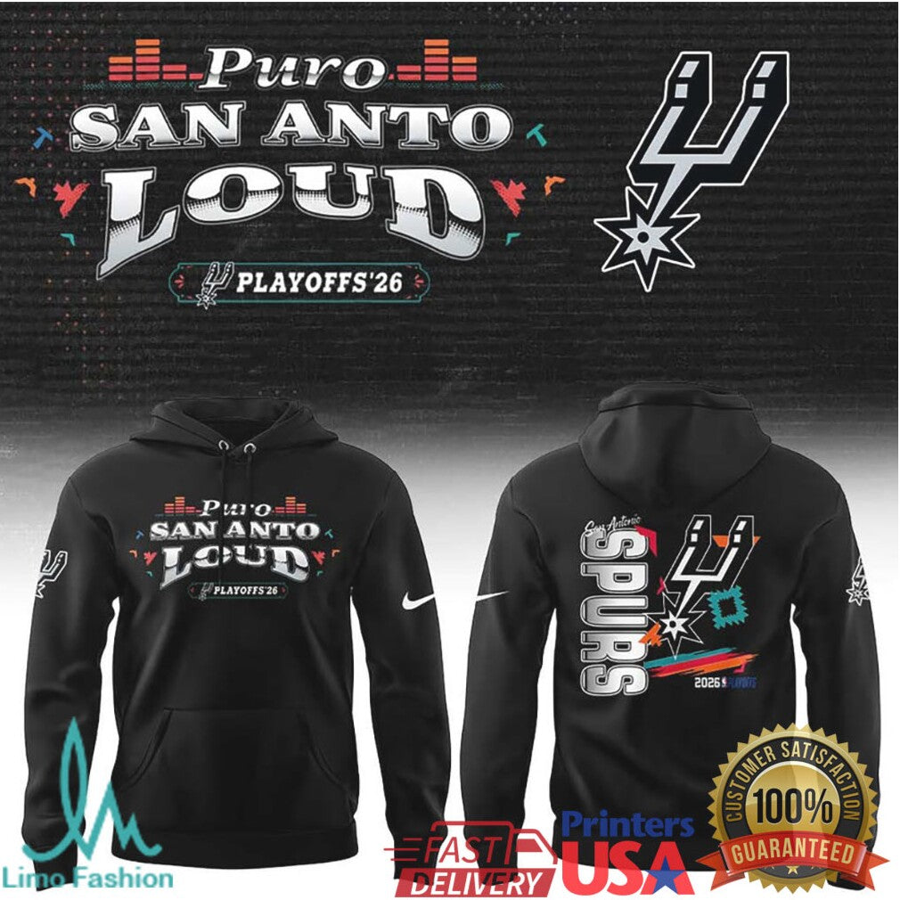 San Antonio Spurs 2026 Playoffs “Puro San Anto” Colorful Back Print T Shirt - Limotees LLC